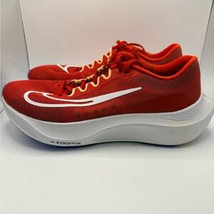 NIKE Zoom Fly 5 Men’s University Red White Blue Athletic Sneakers Size 11